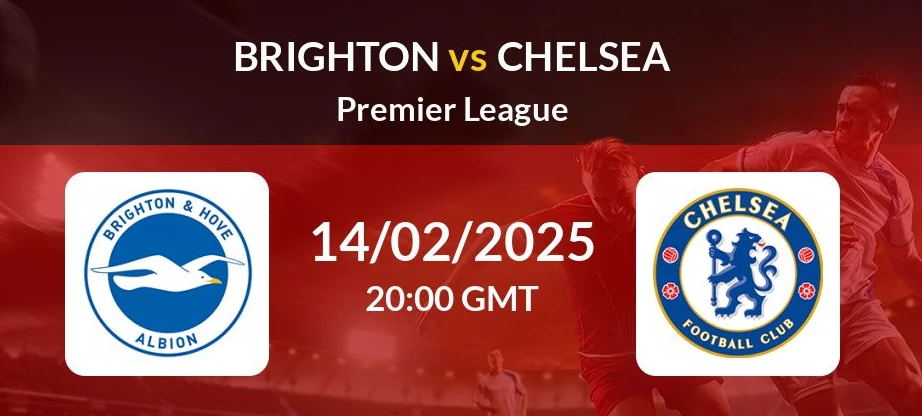 Live coverage of the Brighton & Hove Albion vs. Chelsea English Premier league
